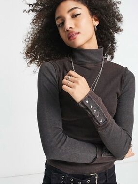 We the Free Free People Freya Mock Neck Thermal Top